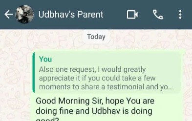 Udbhav's Parent