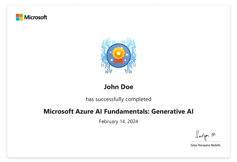 Microsoft Azure Certificate