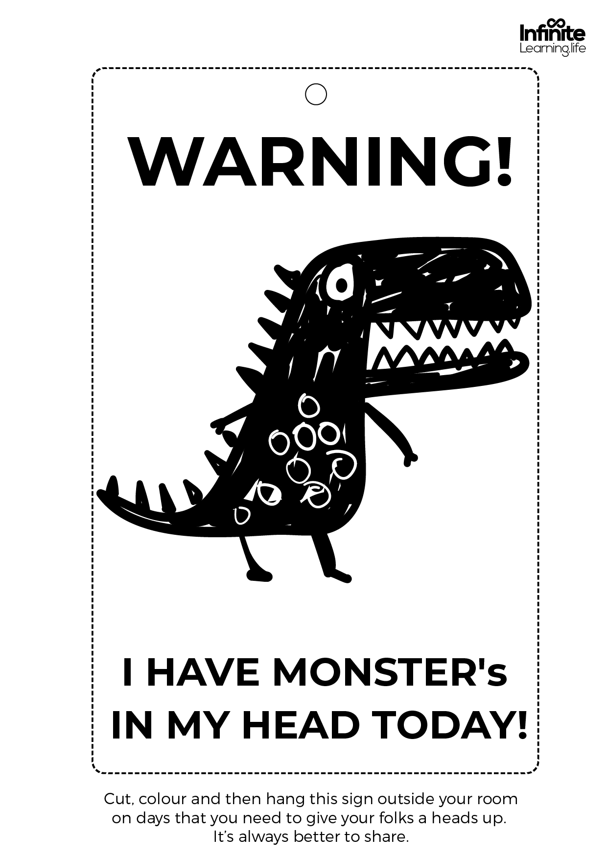 Anger door warning
