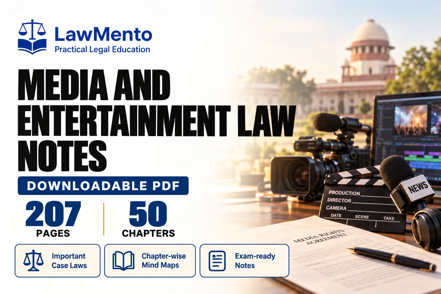 Media and Entertainment Law downloadable PDF notes by LawMento