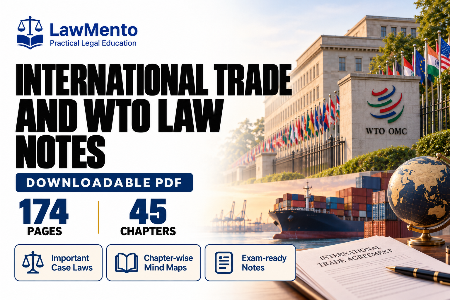 International Trade Law and WTO downloadable PDF notes by LawMento
