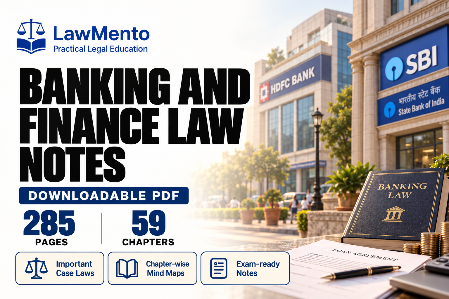 Banking and Finance Law downloadable PDF notes by LawMento