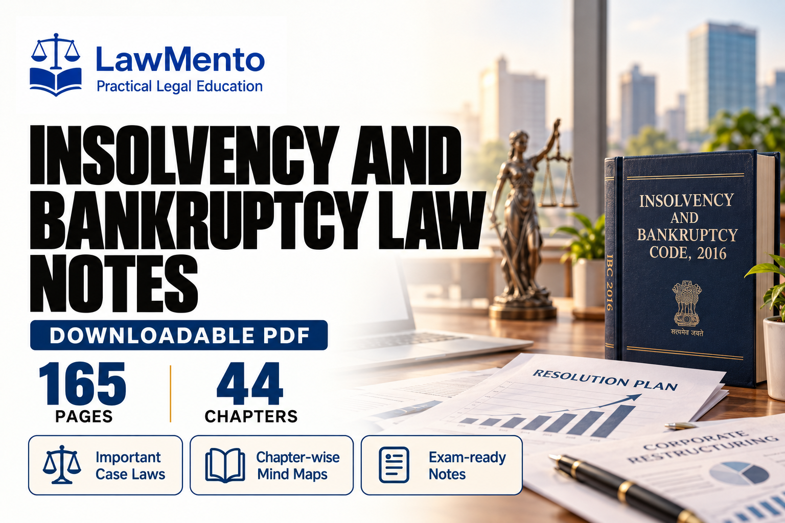 Insolvency and Bankruptcy Law downloadable PDF notes by LawMento