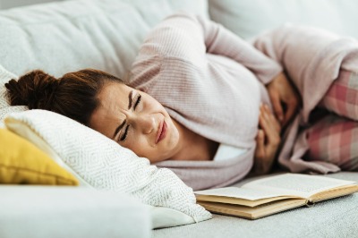 Girl is in pain of Ovarian Cyst
