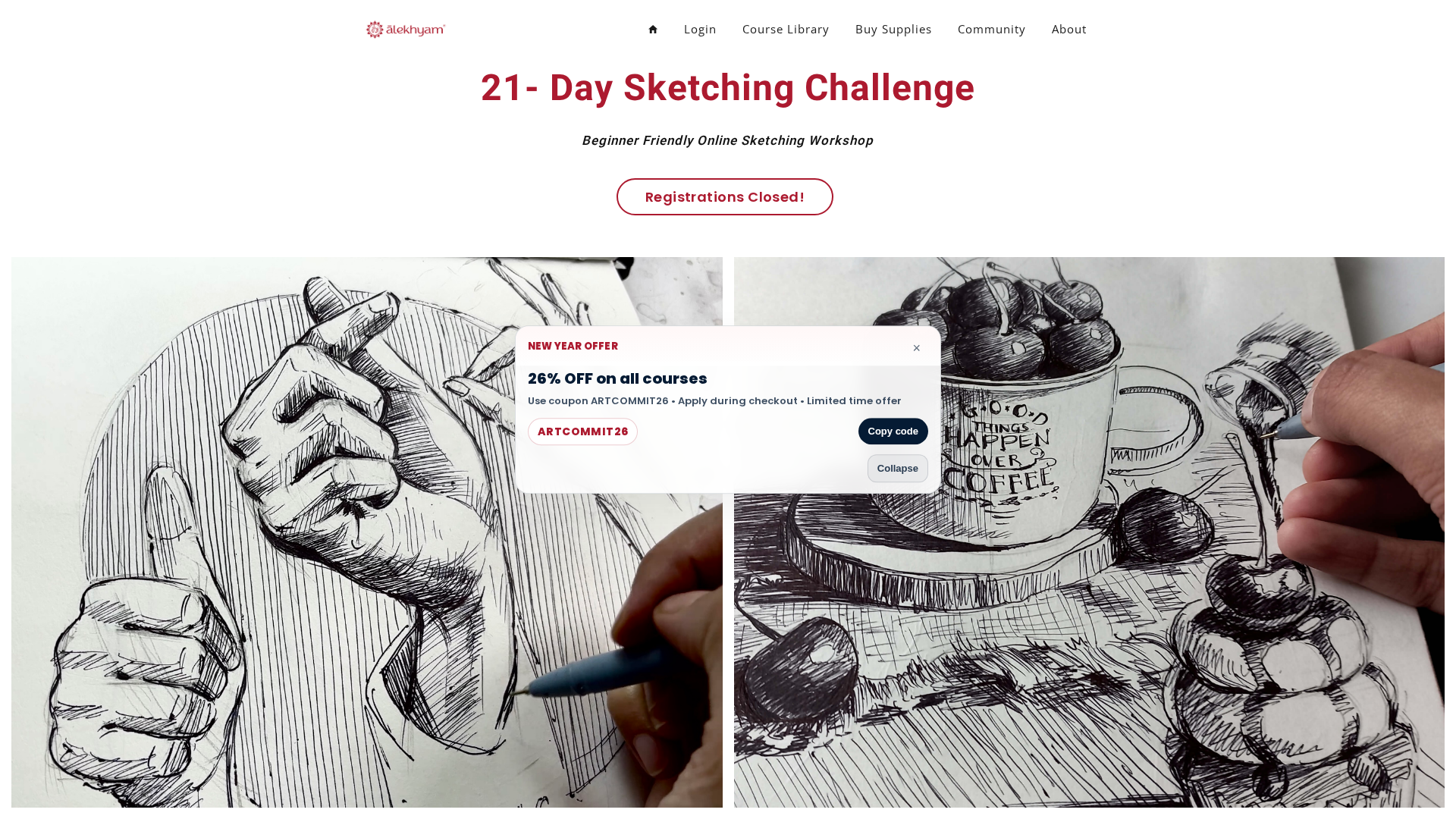 Sketching Challenge artwork