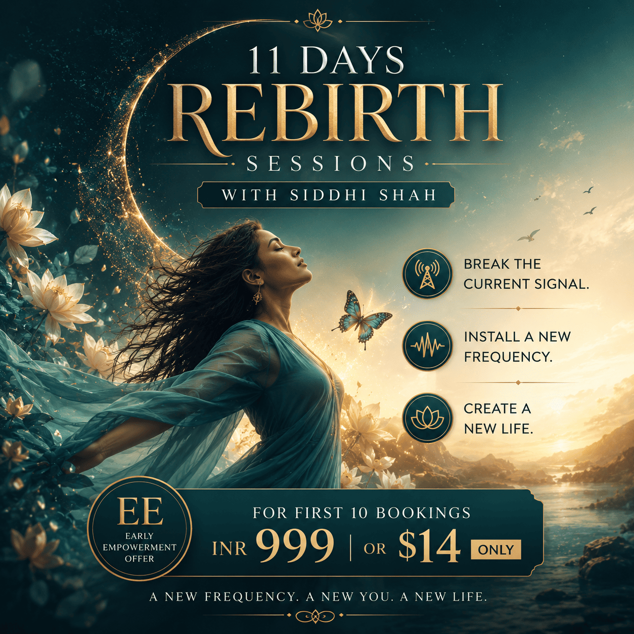 11 DAYS REBIRTH HEALING SESSIONS WITH SIDDHI