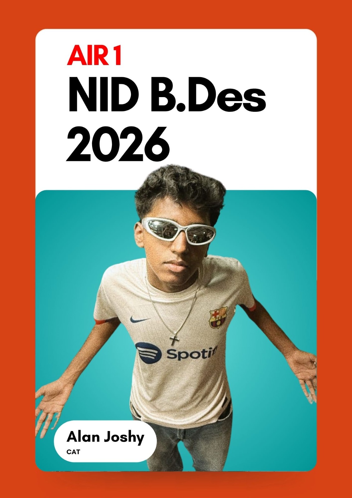 NID B.Des 2026 All India Rank 1