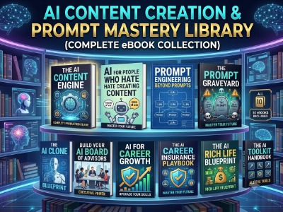 AI Content Creation and Prompt Mastery Library complete eBook collection