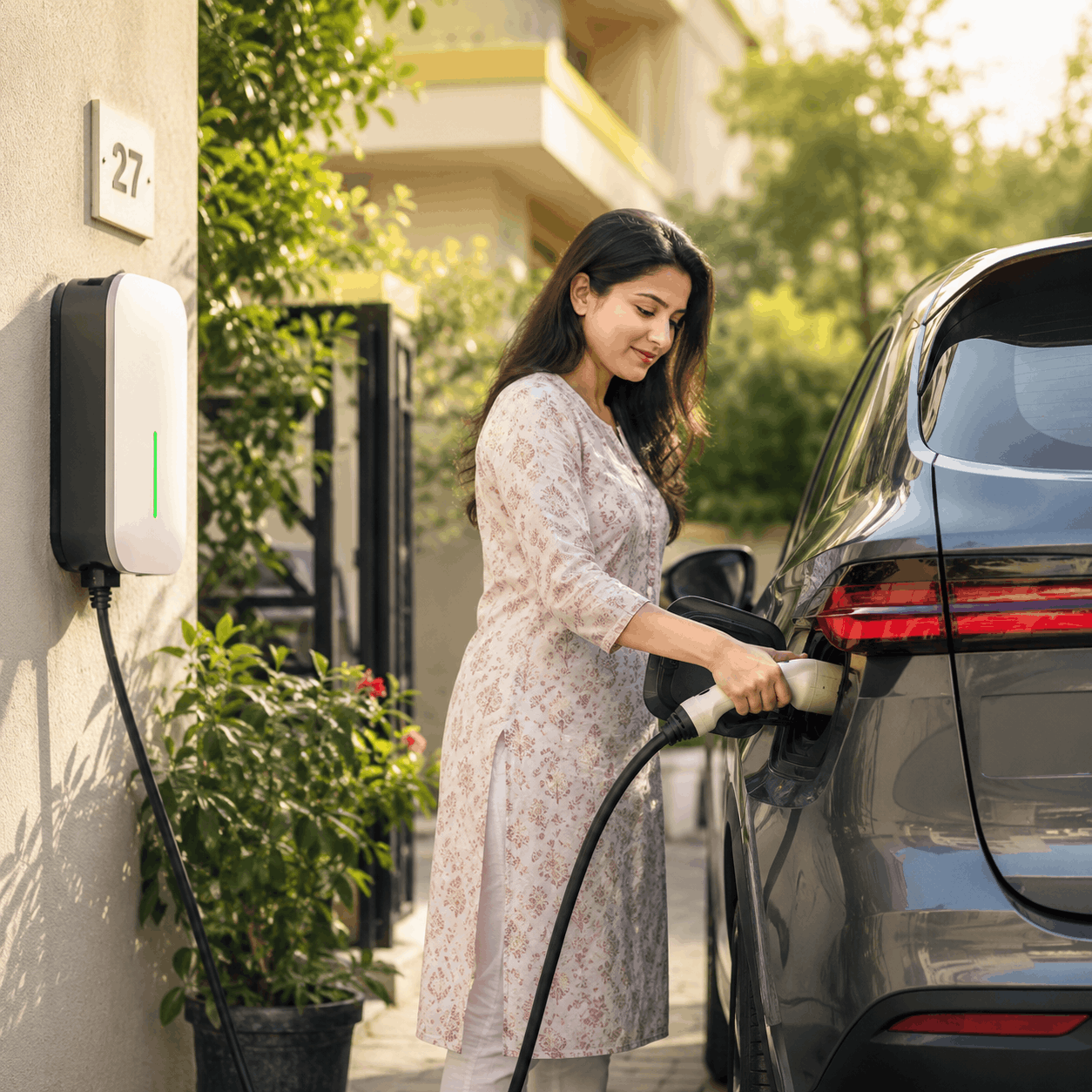 Electric vehicle charging image