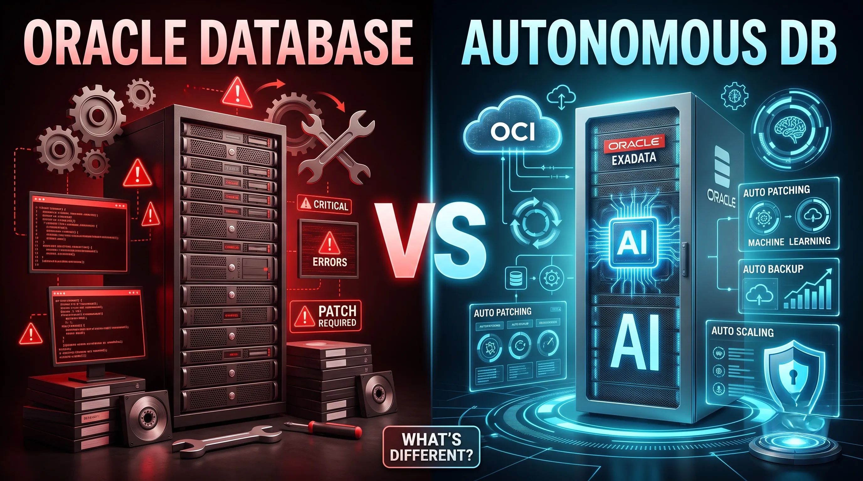 Autonomous Database vs Traditional Database Comparison