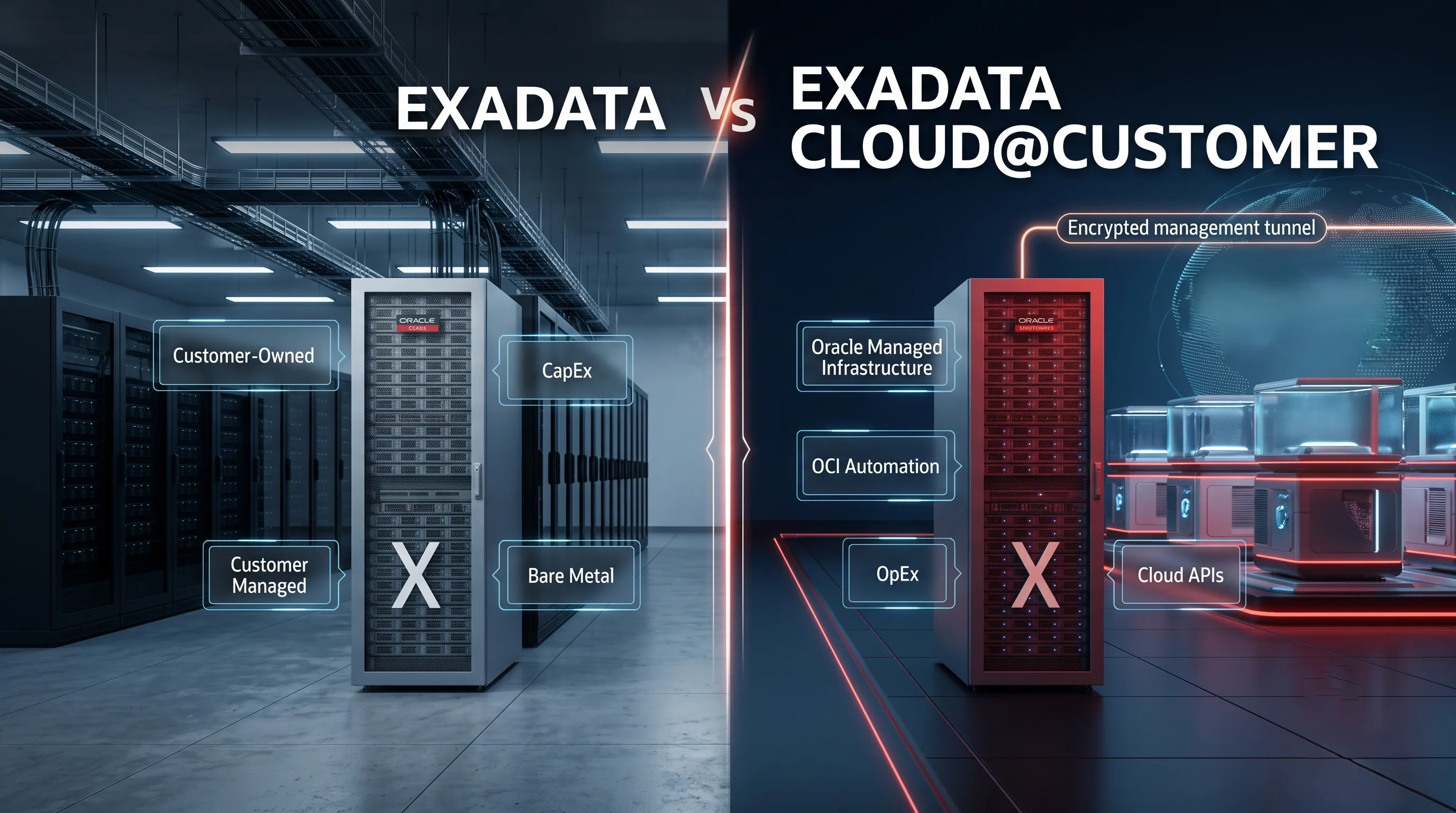 Exadata On-Premises vs. ExaCC