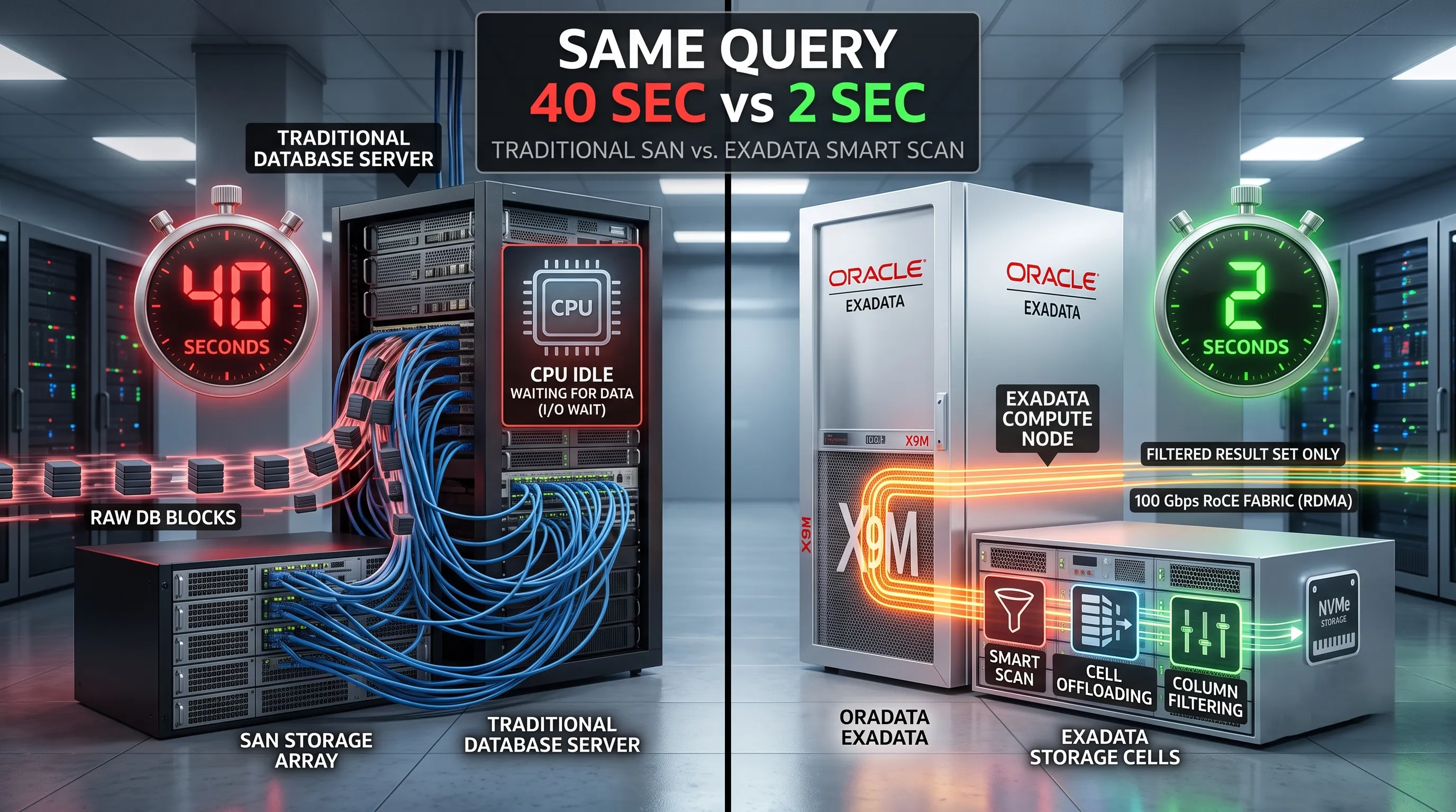 Why Exadata Beats Legacy Hardware