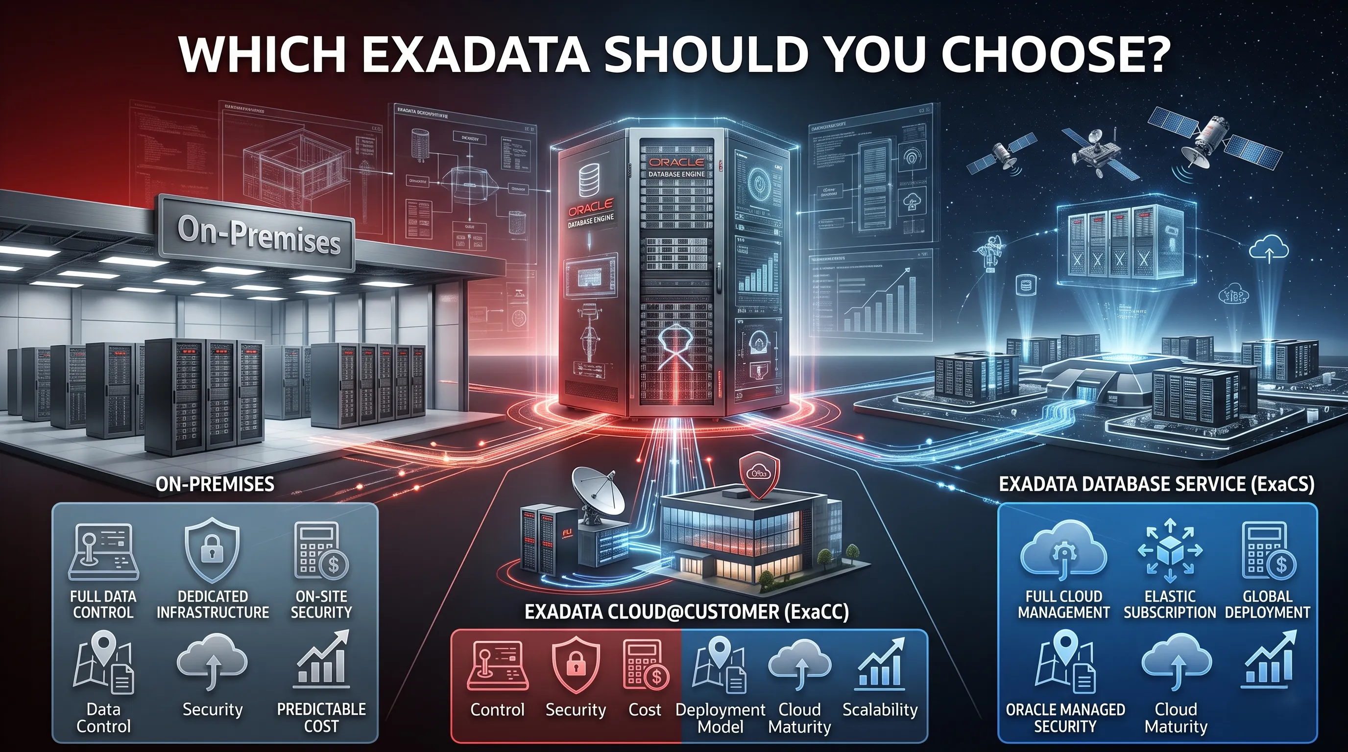 Exadata vs. ExaCC vs. ExaCS